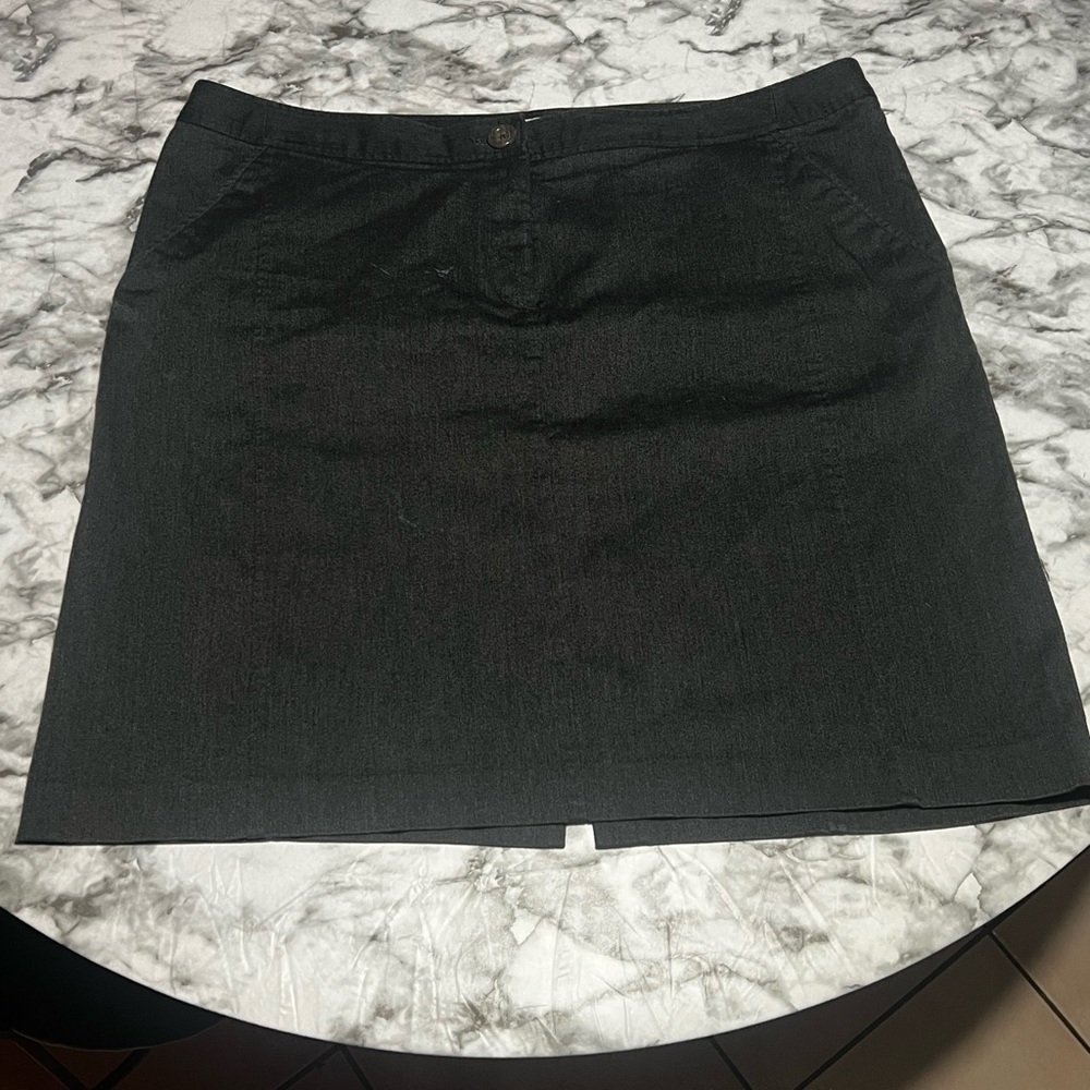 Gray Merona Knee LengthDenim Skirt